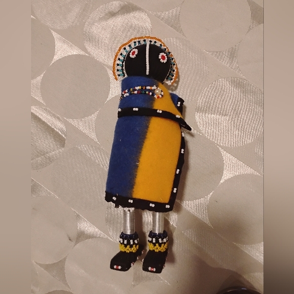 Colorful Vintage Ndebele Initiation Doll